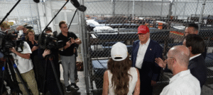 Trump tours “Alligator Alcatraz” immigration detention center in Florida